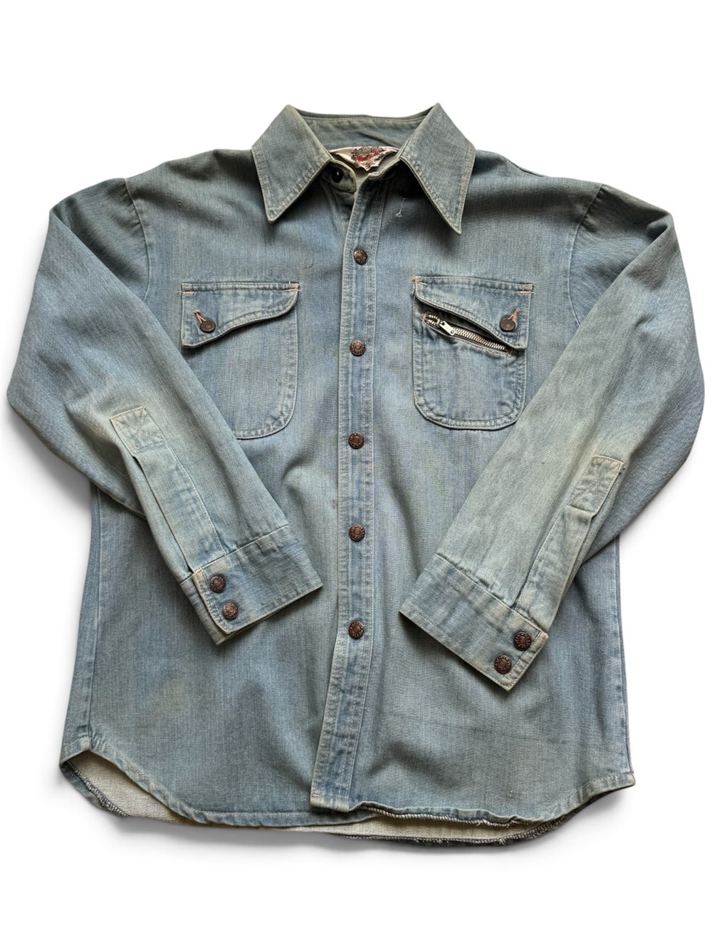 Vintage Western Wear denim long sleeve button up